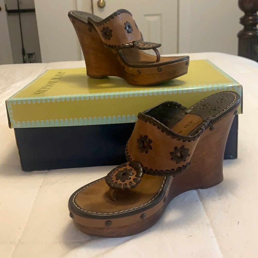 Jack Roger brown wedge heel